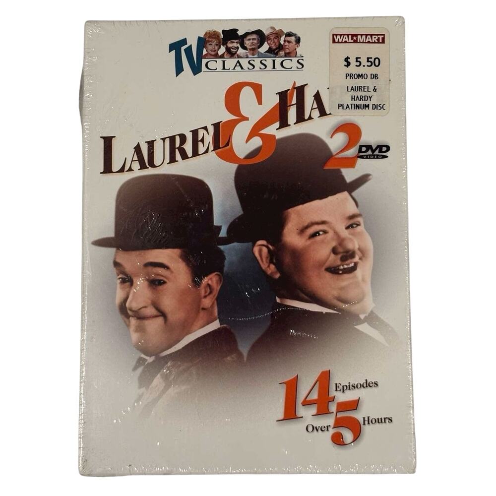 Laurel and Hardy TV Classics Volume 2 (2001) 2-DVD Set Platinum Disc 14 Episodes